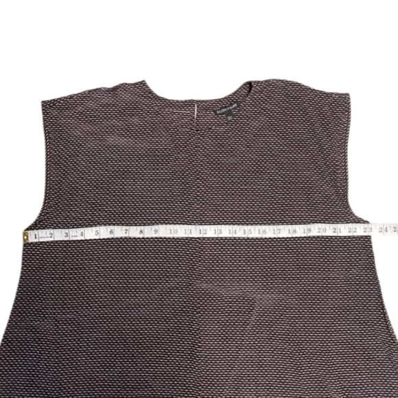 Eileen Fisher Brown Printed Silk Sleeveless Top Size Large - Picture 6 of 8